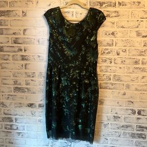 Antonio Melani Gwen Sequin Mesh Sheath Cocktail Dress